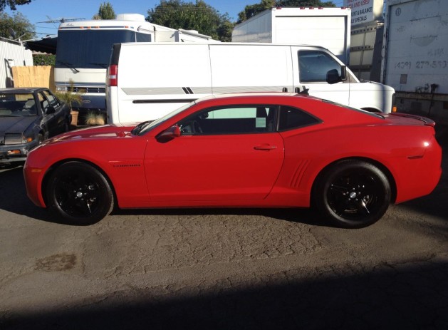 2012_Chevy_Camaro_Red
18" custom powder coated OEM wheels 
Custom phanton grille